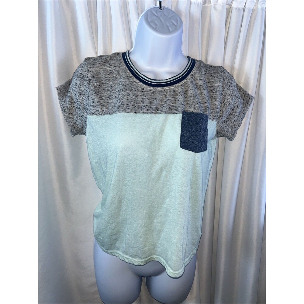 Aeropostale Women’s Prince & Fox Colorblock Pocket Tee Size M Y2K Summer